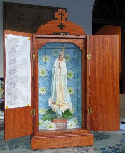 Imagen de una capillita de al Virgen de Fátima (Foto Multimedia)